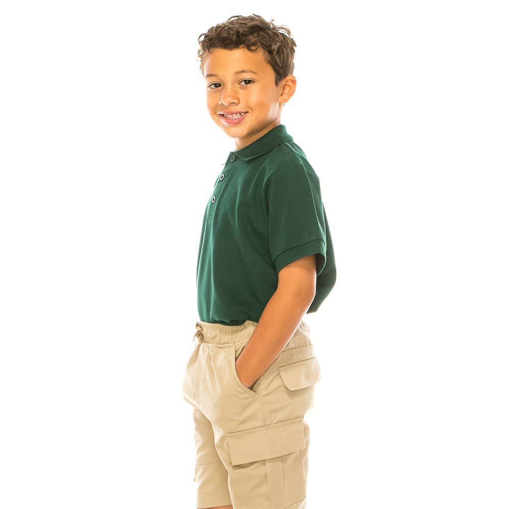 Unik - Wholesale T-Shirt - Kids - Boy's Premium Polo School Uniform Shirt Sizes 5-18 Green4