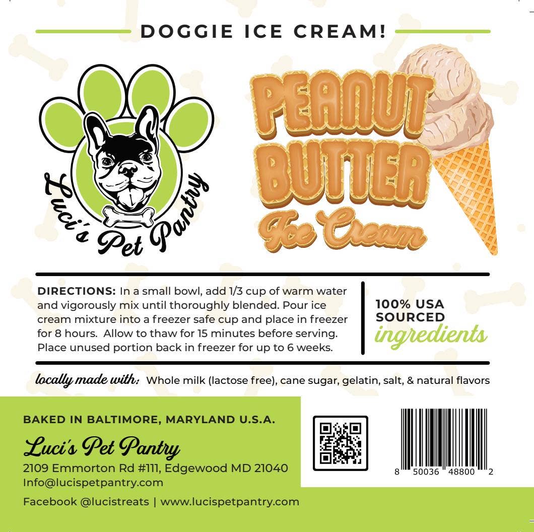 Luci's Pet Pantry - Wholesale Pet Treats - Dog - Dog Puppy Ice Cream Mix!  Frozen Treats!  Add Water & Freeze6