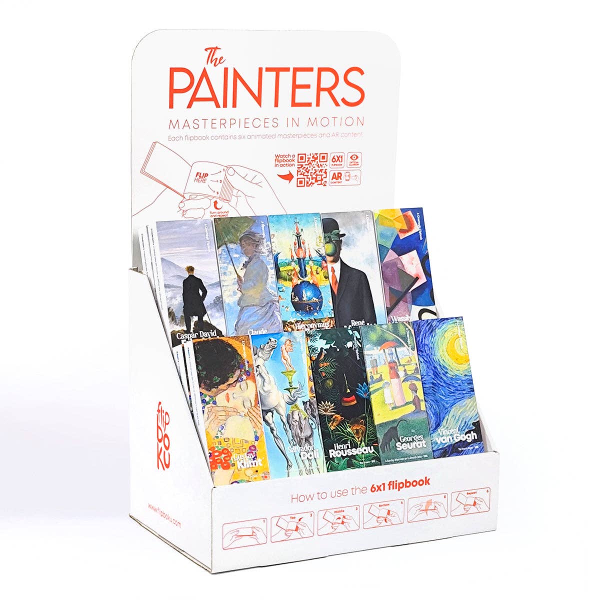 Flipboku - Wholesale Retailer Display - Paper & Novelty - The Painters Starter Kit (and Display)1