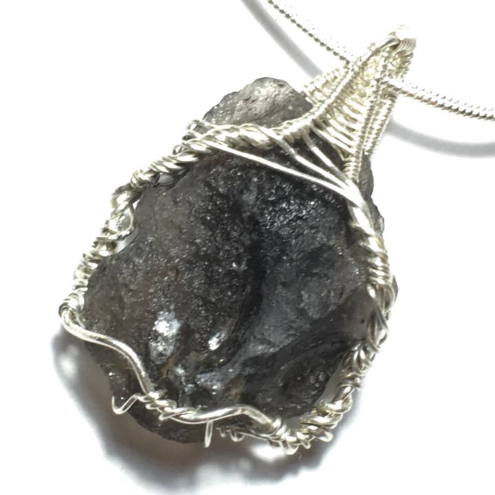 Wildheart Crystals - Wholesale Pendant/Charm Necklace - Tektite Meteorite and Silver Pendant6