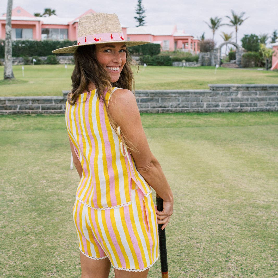 Sunshine Tienda - Wholesale Lounge Set - Women's - Sunkissed Stripe Coco Set1