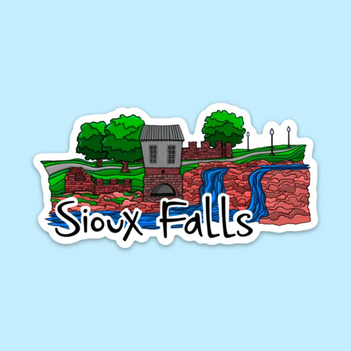 Kevin & Kaia - Wholesale Sticker - Sioux Falls Falls Park 2 - Sticker2