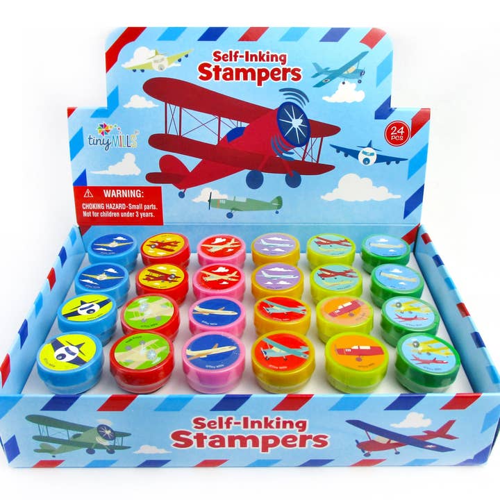 Airplane Stampers for Kids for wholesale by Tiny Mills