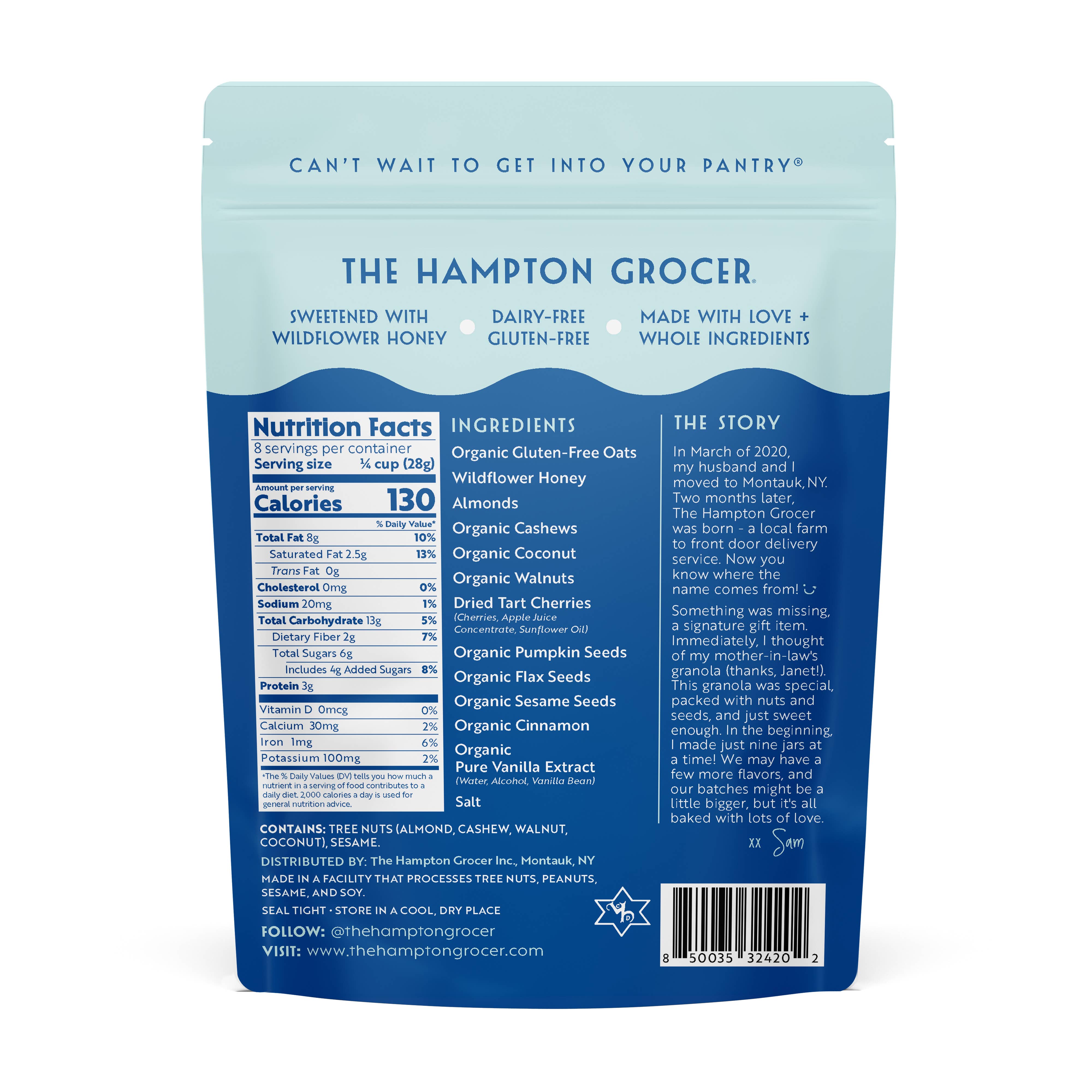 The Hampton Grocer Granola - Wholesale Granola - Cinnamon + Dried Cherry Granola5