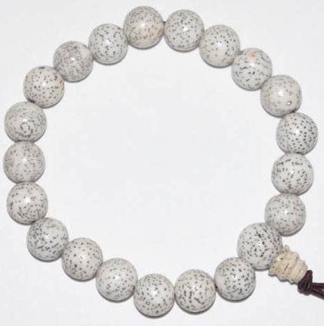 Namu Baru Inc. - Wholesale Beaded Bracelet - White Lotus Seed Beaded Bracelet - Wrist Mala - 8mm3