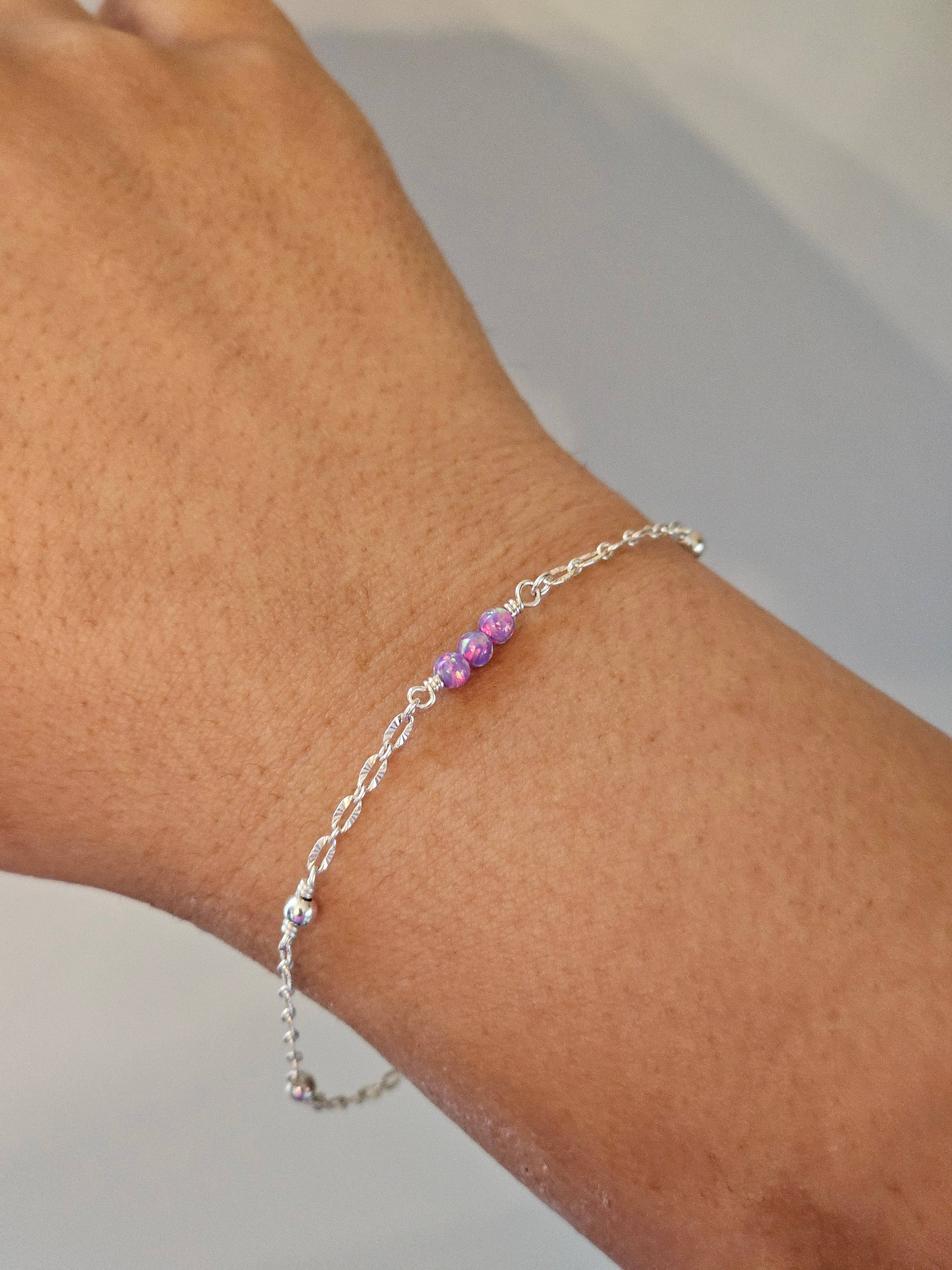 Half Moon Jewelry Designs - Wholesale Individual Charm/Pendant - Opal connector for permanent jewelry, Flashy Opal1