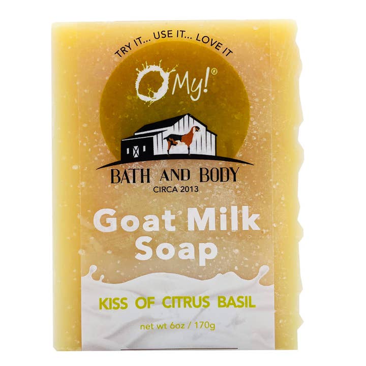 O My! Goat Milk Soap Bar 6oz | Made with Farm-Fresh Goat Milk | Free of Parabens & More | Handcrafted USA and other Purchase Wholesale royalty soaps. Free Returns & Net 60 Terms on Faire trending on Faire.