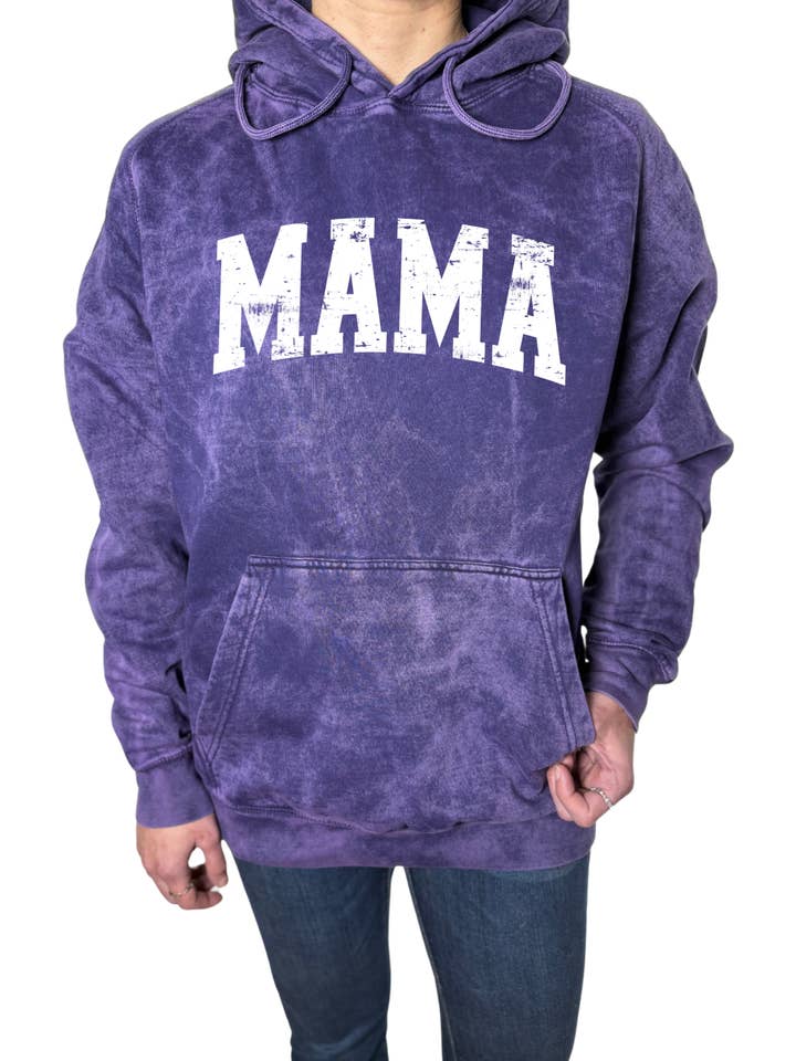 Sudadera con capucha MAMA Vintage Wash para venta al por mayor de NyteSky Apparel