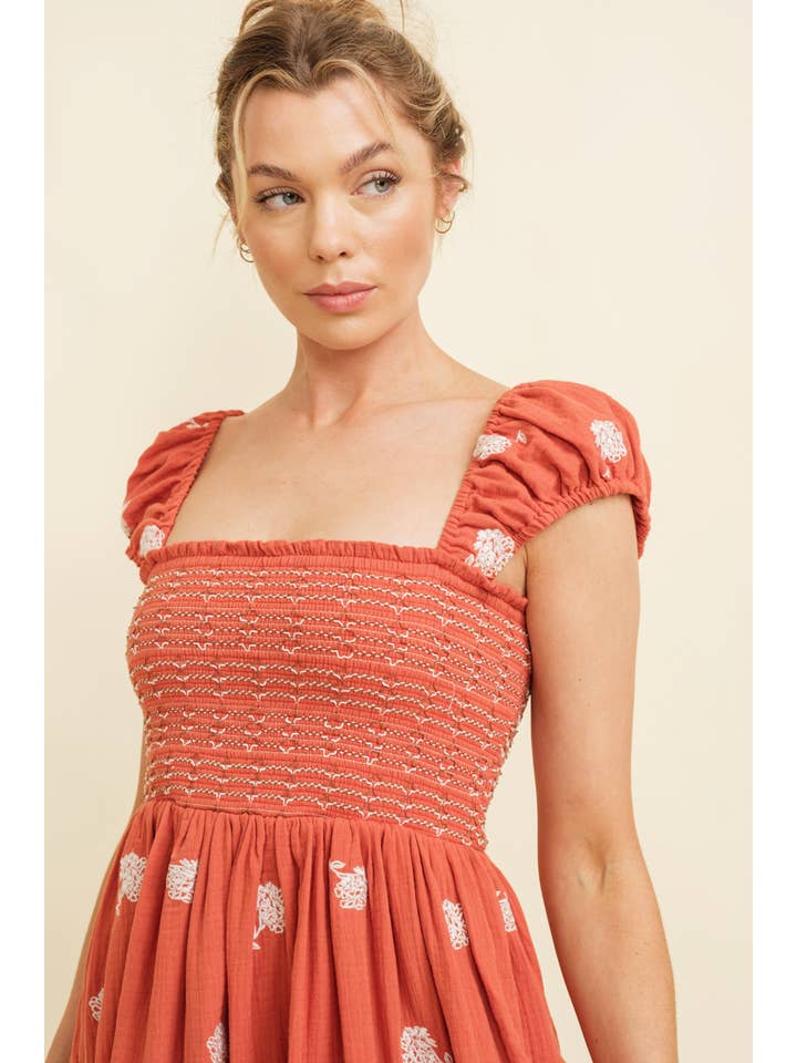 Cloud Ten - Wholesale Dress - Women's - CD13363 - FLORAL EMBO DRESS4