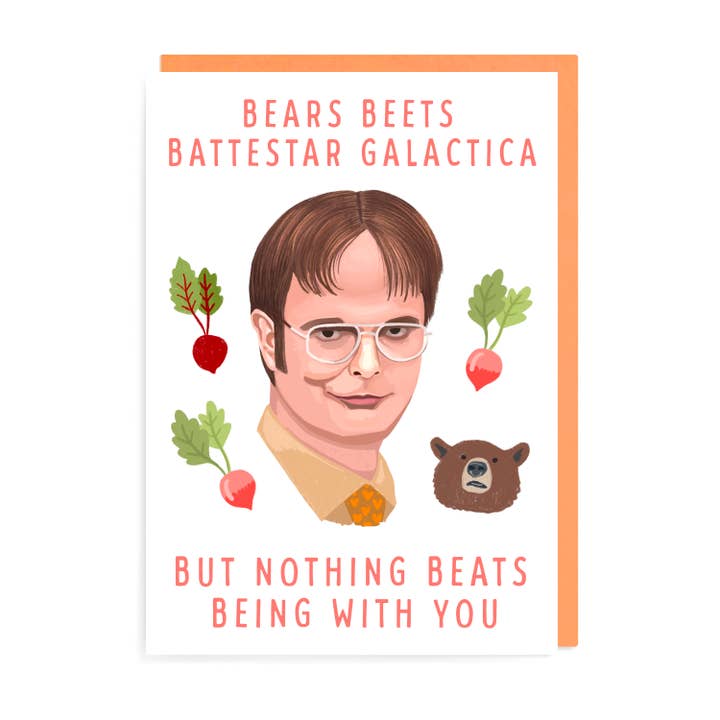 Carta Dwight, Bears, Beets | The Office per la vendita all'ingrosso da parte di URGHH Card Co.