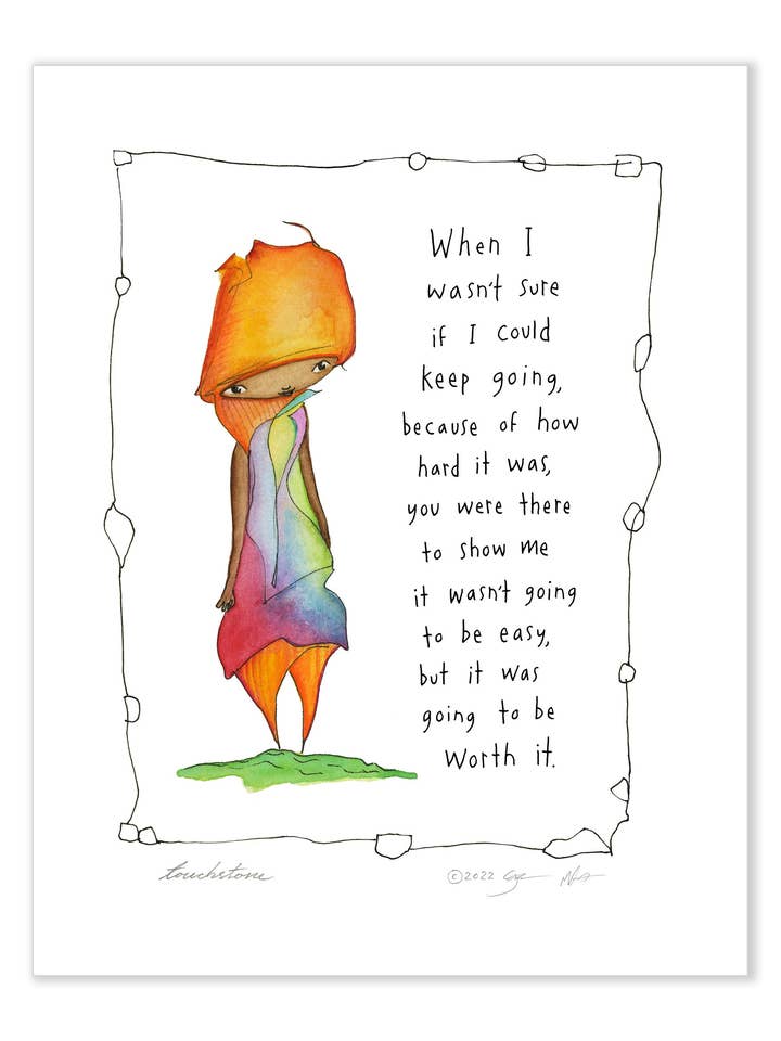 Lámina artística Touchstone 11x14 para venta al por mayor de StoryPeople