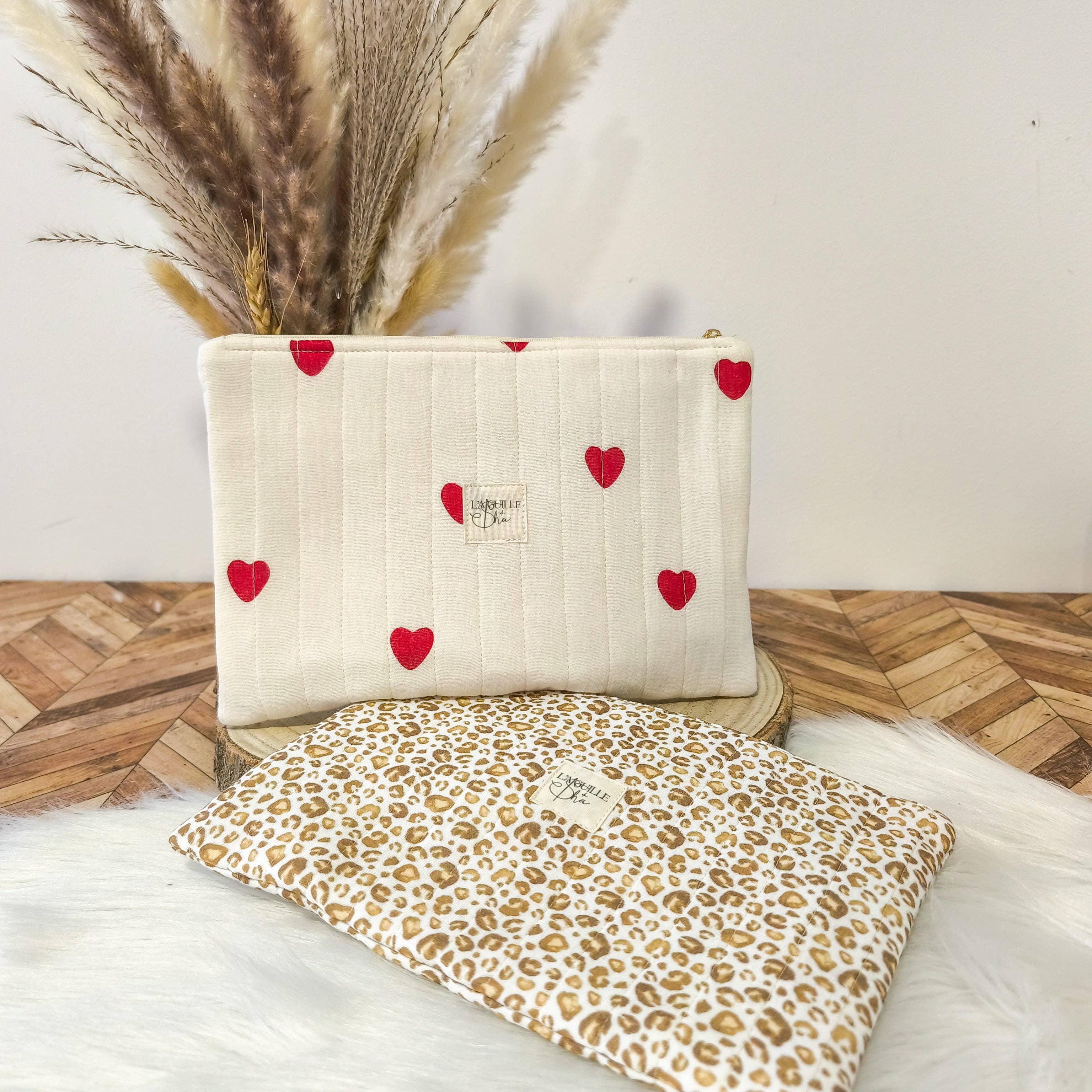 L'aiguille de Sha - Wholesale Pouch - Women's - Quilted pouch in cotton gauze – Two sizes for all your needs!0