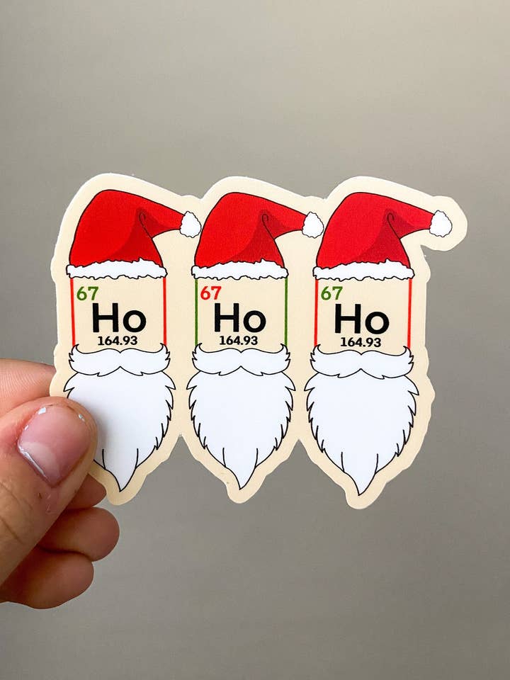 Ho Ho Ho Chemical Sticker for wholesale by Simply STEM Designs