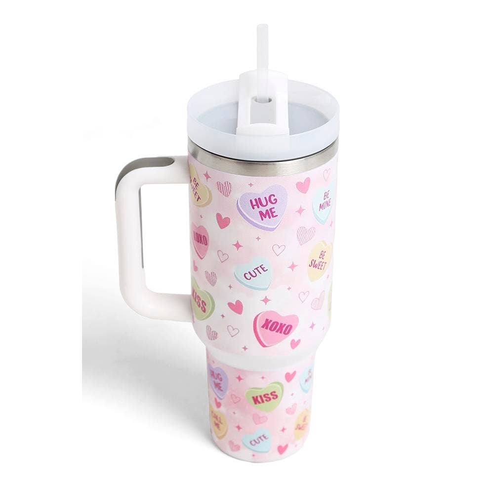 Pink Irene Wholesale - Wholesale Insulated Mug/Tumbler - 40 oz TUMBLER W/HANDLE DOUBLE WALL STAINLESS STEEL18
