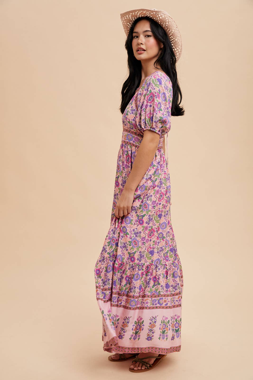 In Loom - Wholesale Dress - Women's - BORDER PRINT MAXI DRESS4