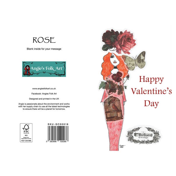 Rose for wholesale by Angies Folk Art