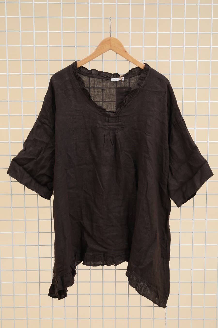 Lea & Luc - Grandes Tailles – Túnica - Mulher por atacado – Túnica de linho plus size com caimento solto29