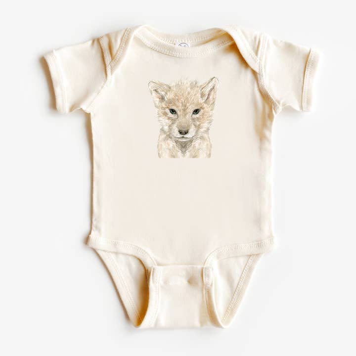 Wolf Onesie® – Personalized Wolf Baby Onesie® for wholesale by WLDFLWR Studio
