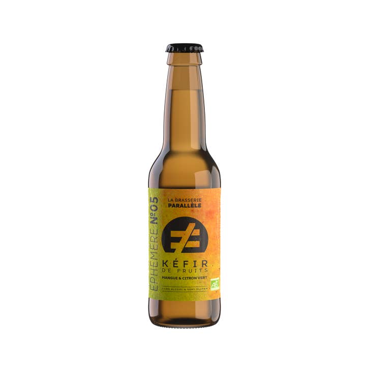 Kéfir de fruits | Ephémère 05 Mangue-Citron vert 1x33cl pour la vente par La Brasserie Parallèle