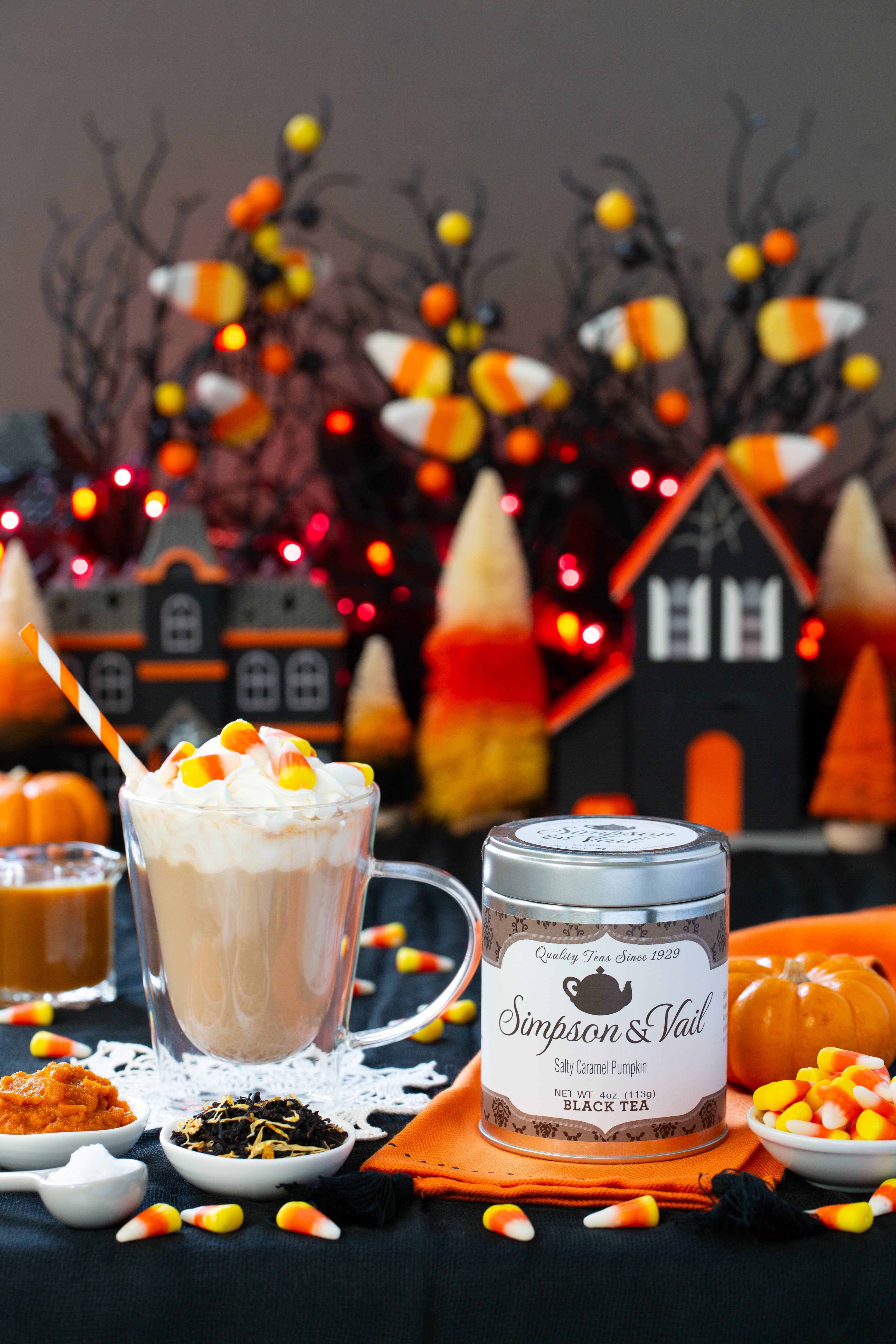 Simpson & Vail - Wholesale Loose Tea - Salty Caramel Pumpkin Black Tea - 4 Ounce Tin3