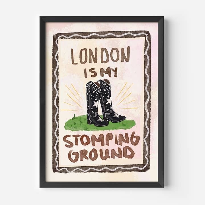 Custom 'Location' Is My Stomping Ground' Print for wholesale by Illustrated by Weezy