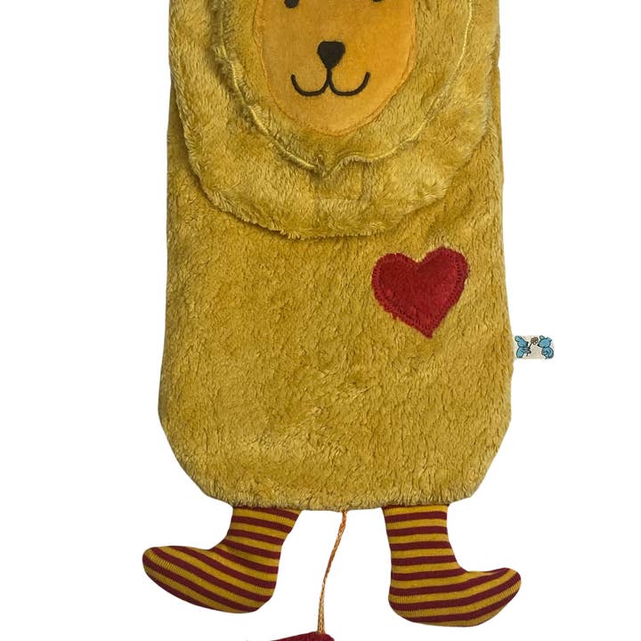 Organic eco hot water bottle “Löwe”/LOWL-990 for wholesale by Pat & Patty