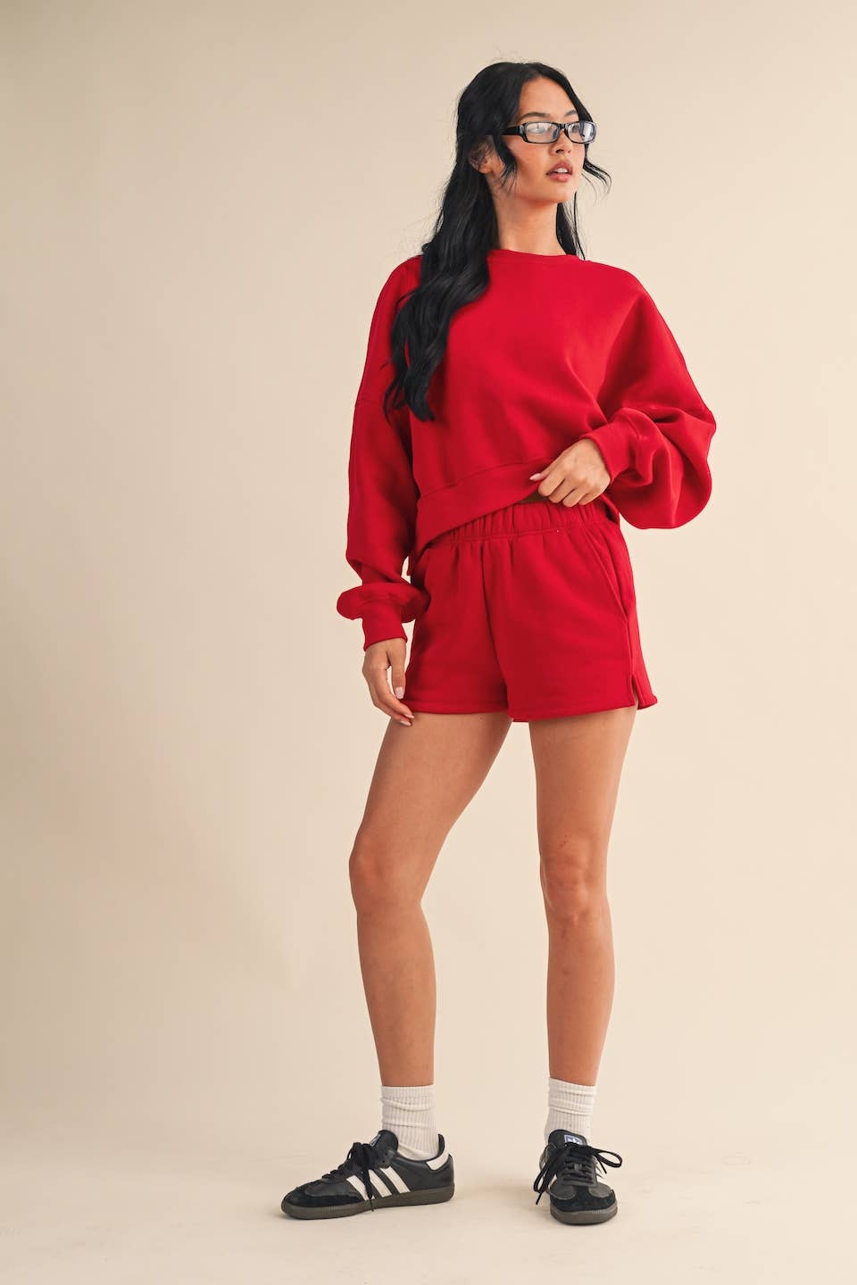 KIMBERLY C - Wholesale Sweatshirt - Women's - Cozy Fleece Oversized Crewneck Sweatshirt45