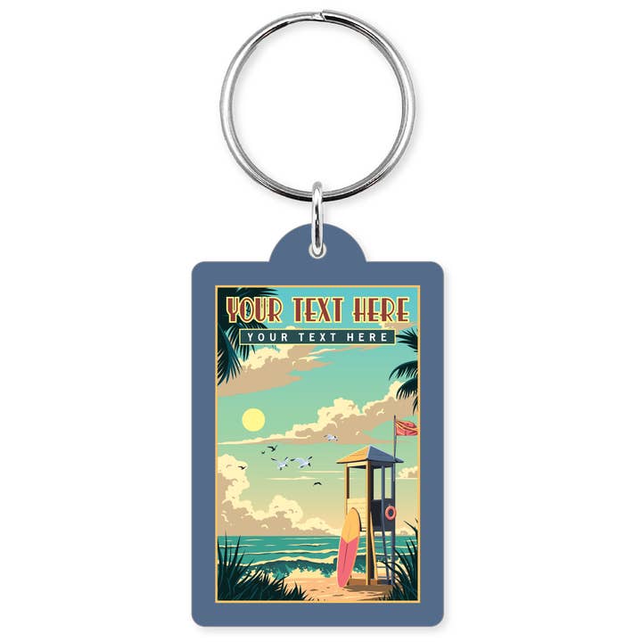 Morris Magnets – wholesale Keychain – Unisex – Keychain - Beachside Travel Poster1