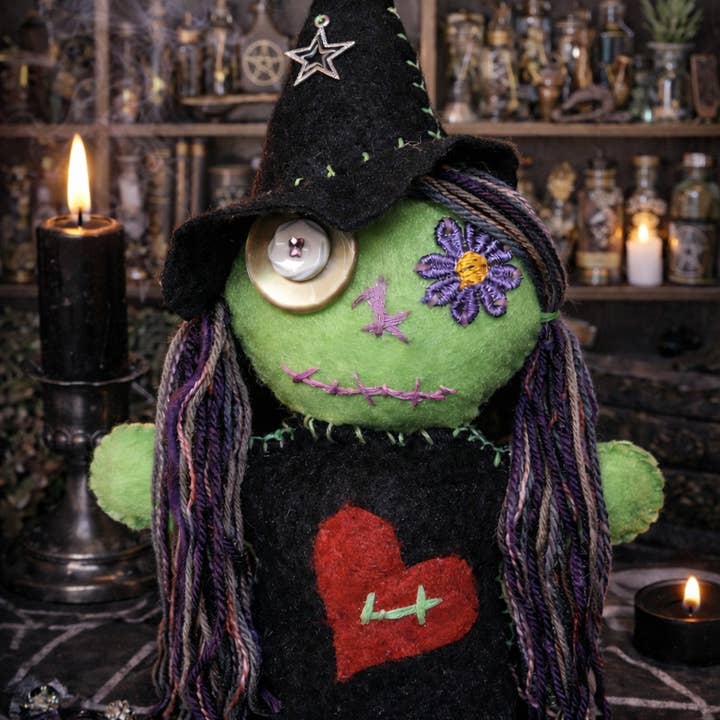 Handmade Magic Poppet Witch Doll Magick voodoo hoodoo for wholesale by The Clairity Room