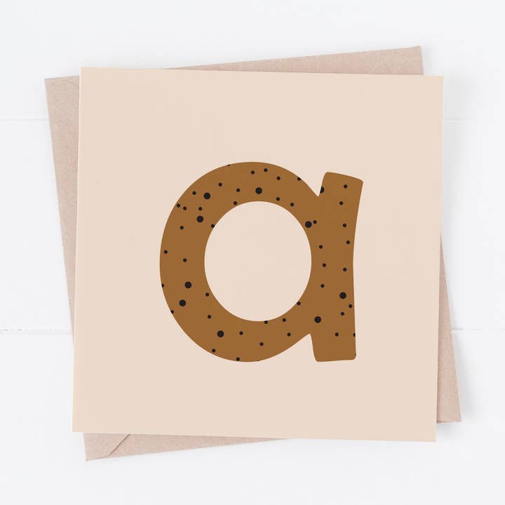 Carte de voeux Alphabet Nom pour la vente par Folk + Nest™