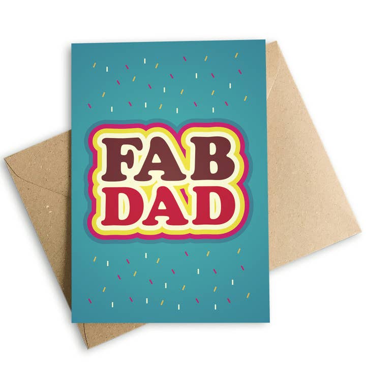 Carte de fête des Pères FAB DAD pour la vente par Cloud Cuckoo Design