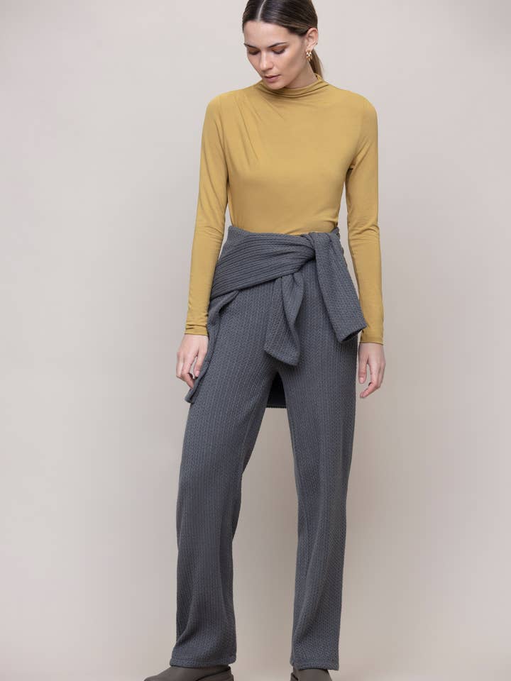 Half collar Long sleeved t shirt with pleats for wholesale by Cotton Brothers