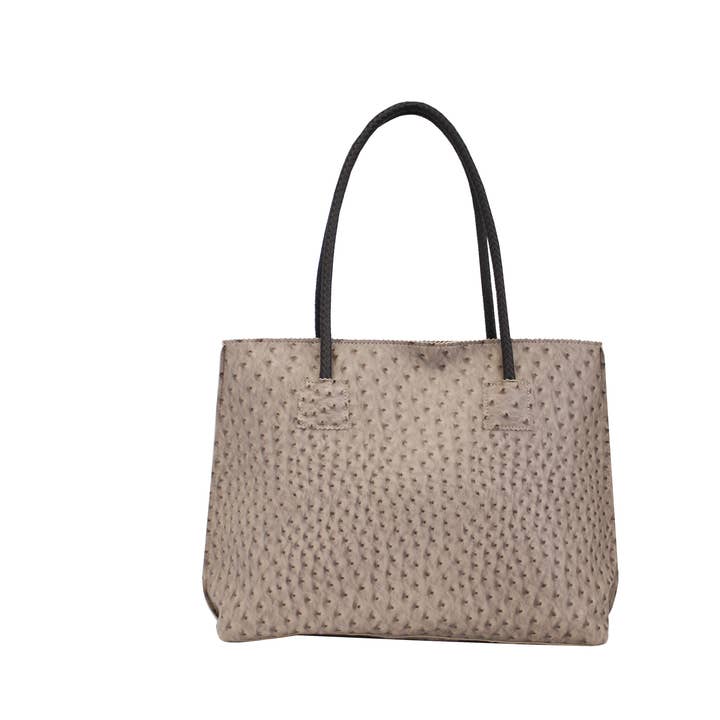 22 Tote - Wholesale Tote Bag - Women's - Lightweight Ostrich Zippered Tote Bag15