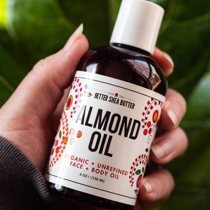 Better Shea Butter - Vente Huile pour le bain/corps - Huile d'amande douce biologique - Huile pour le corps et le visage2