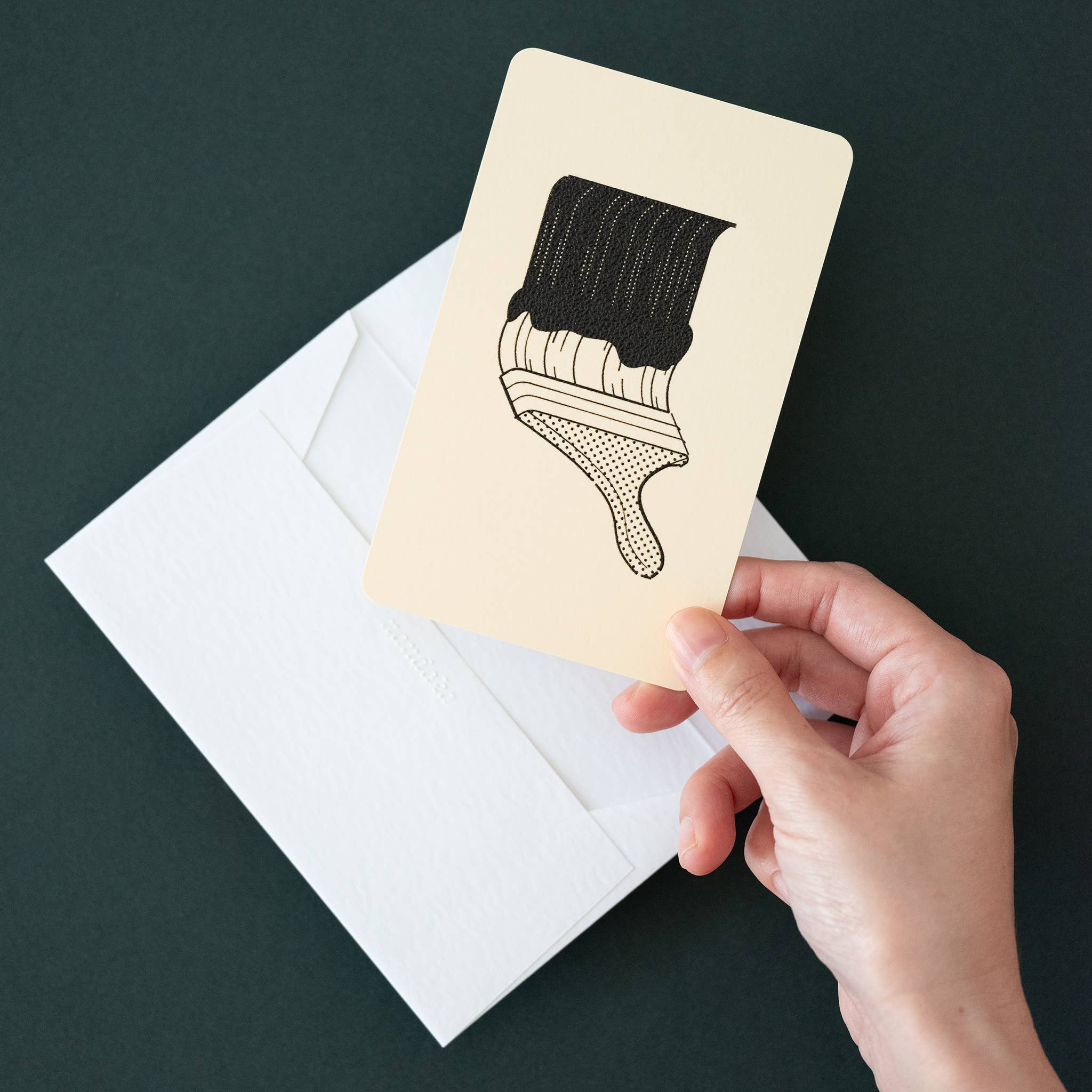 Nandaka - Vente Carte de vœux classique - Carte gaufrée à la main | Home Series : Paint2