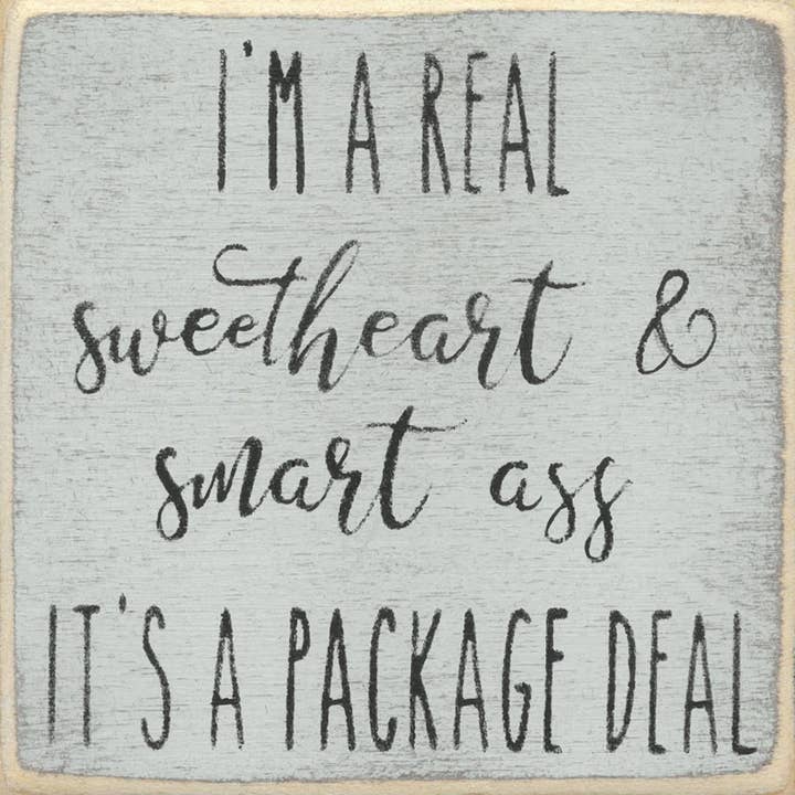 Gar Wholesale Inc. - Wholesale Sign - 4X4-198 Sweetheart & Smart Ass
