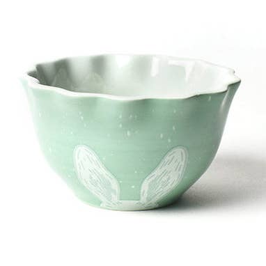 Speckled Rabbit Ears Ruffle Appetizer Bowl for wholesale by Coton Colors
