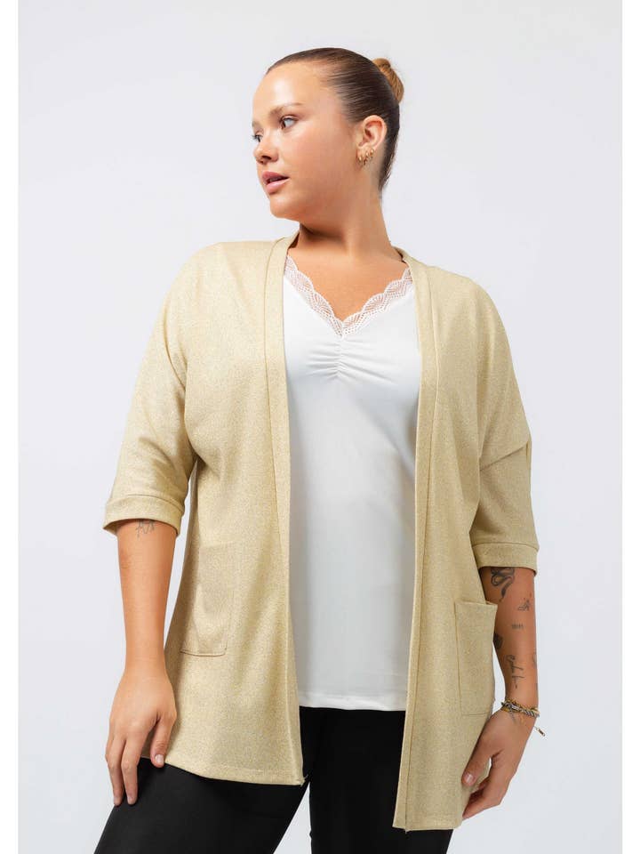 258016 - Veste en maille lisse Collection Printemps Été Grandes Tailles pour la vente par Teresa Cardoso Oliveira