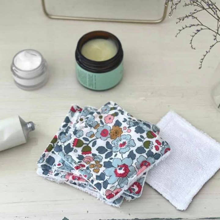 Liberty Bamboo Face Pads, Organic Bamboo Face Wipes for wholesale by Oyster and Moss