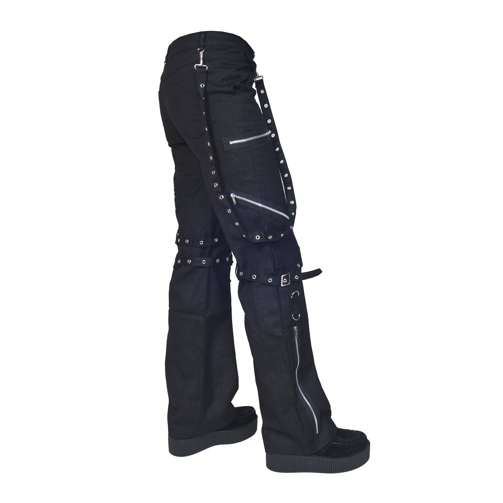 Alcatraz Gothic - Wholesale Pants - Women's - Gothic denim bondage trousers “Andy Pants”2