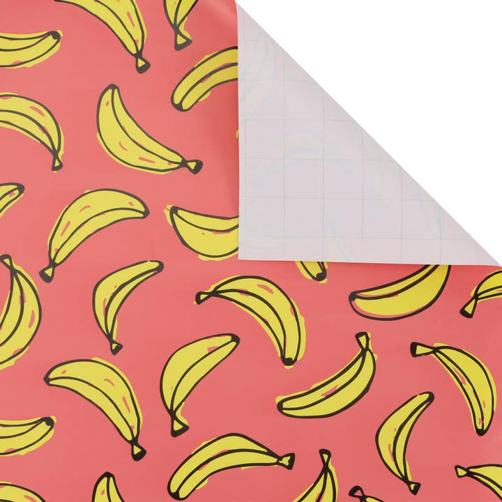 LA Ribbons Wholesale - Wholesale Wrapping Paper Roll - 30" x 10' Wrapping Paper | Banana Pink/Yellow