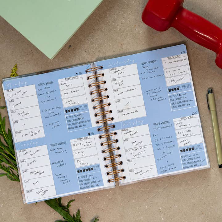 GirlGottaChange - Wholesale Planner - Live Your Best Life' 6-Month Undated Fitness Planner2