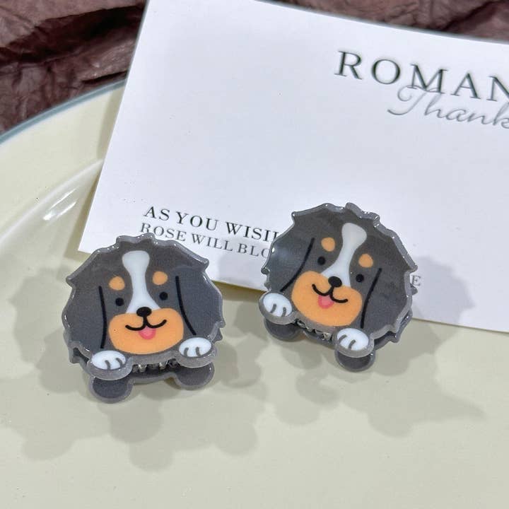 SoapElenGlen – Großhandel Haarclip – Damen – Niedliche Welpen-Serie Mini-Haarspange, Cartoon-Tier-Klauenclip8