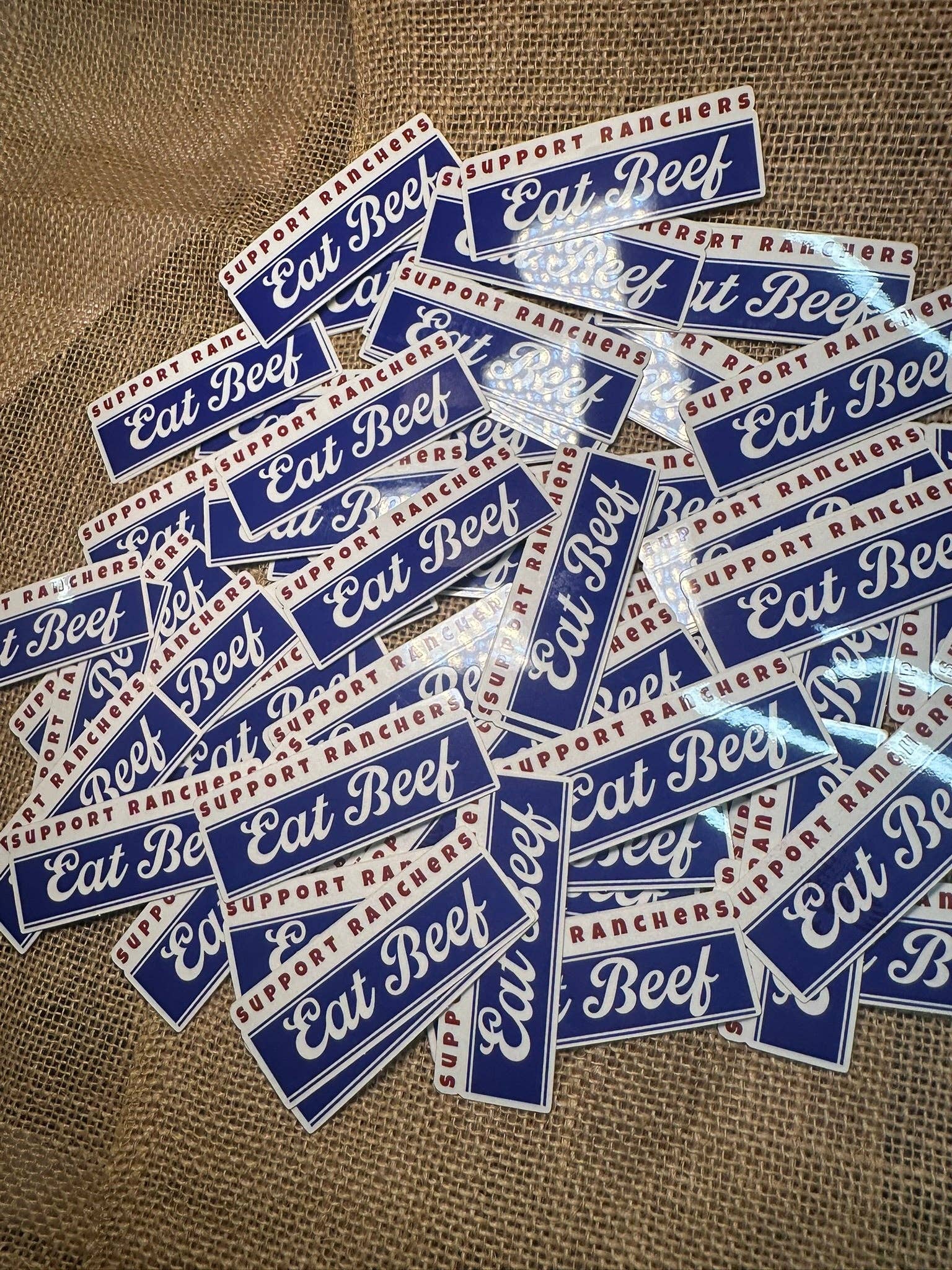 BDN Boutique - Wholesale Sticker - SUPPORT RANCHERS EAT BEEF STICKER4
