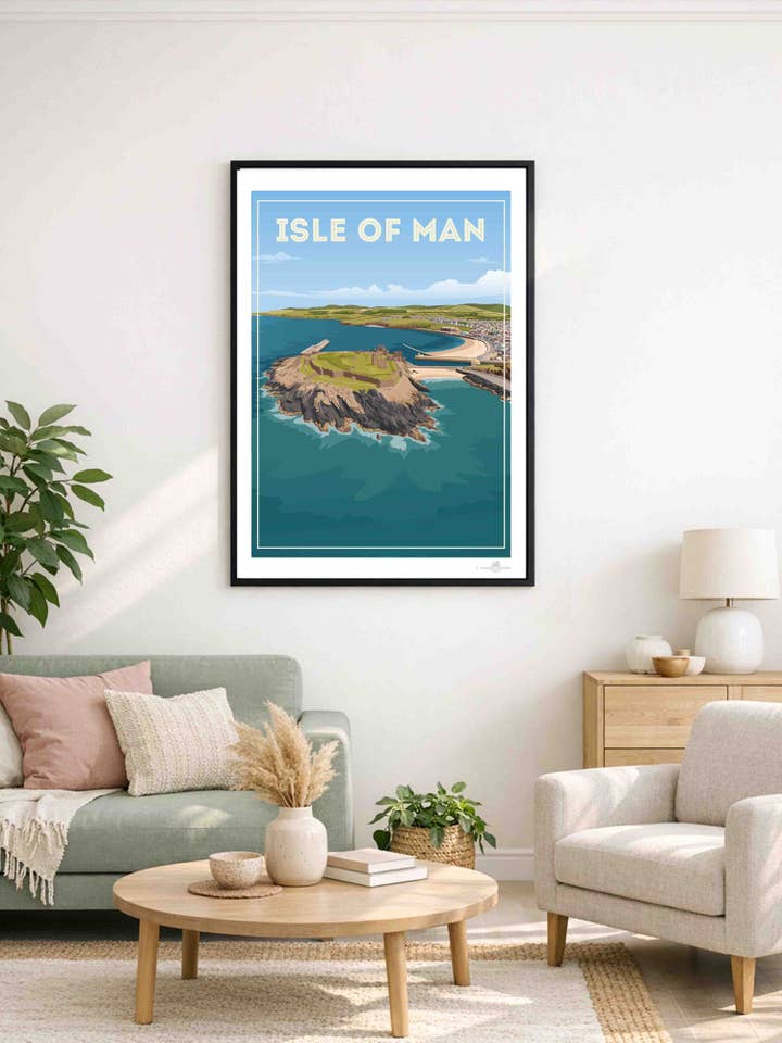 Isle Of Man Reisposter Afdruk voor wholesale door Paradise Posters