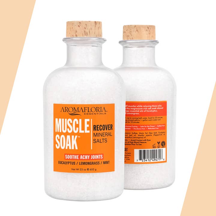 Aromafloria Essentials - Wholesale Bath Salts - Muscle Soak Recover Mineral Salt