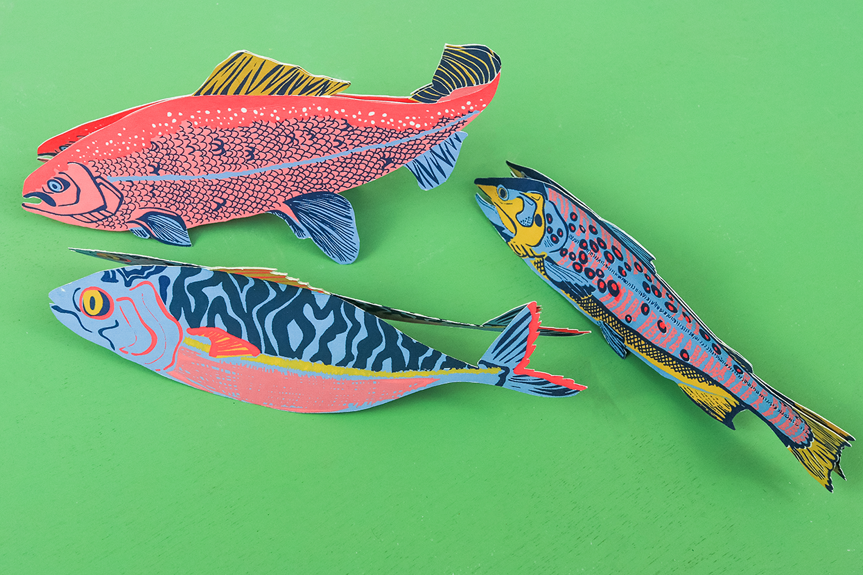 East End Press - Wholesale Everyday Greeting Card - Mackerel Greeting Card2