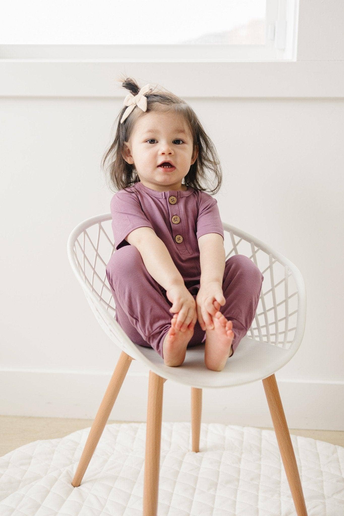 Little Joy Co. - Vente Barboteuse – bébé - Barboteuse Henley en bambou26