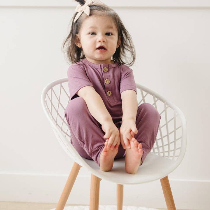 Little Joy Co. - Vente Barboteuse – bébé - Barboteuse Henley en bambou26