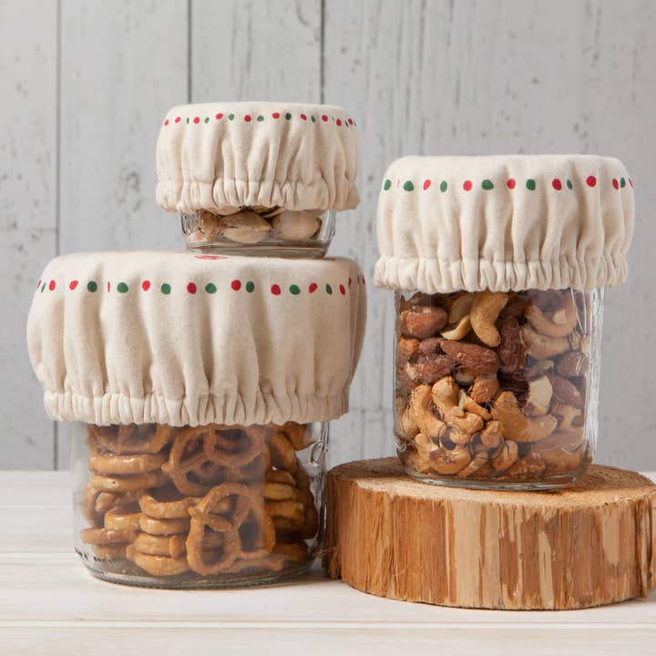 Danica Brands - Wholesale Food storage wrap/bag - Christmas Cookies Mini Bowl Covers Set of 33